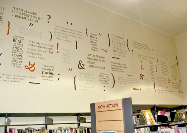 Goodwood Library Motivational Quotes wall decals