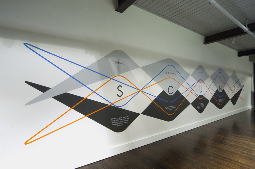 Commercial feature wall Zenith, Melbourne WallsThatTalk wall